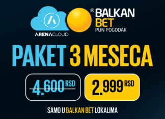 Tri meseca Arena Cloud hoću ja, neću jedan, neću dva balkan bet