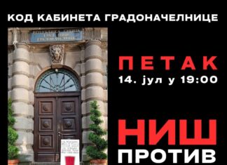 Novi protest „Niš protiv nasilja“ u petak 14. jula u 19 sati