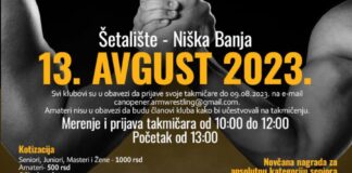 Međunarodni turnir u obaranju ruku „Niška Banja Open“