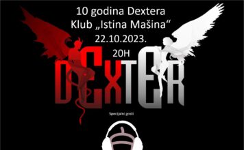 Besplatan koncert benda Dexter u klubu „Istina Mašina“!