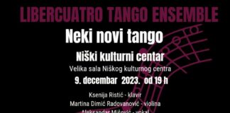 „Neki novi tango“. Koncert „Libercuatro“ tango ansambla 9. decembra u Velikoj sali NKC-a