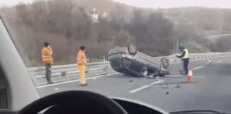 Žena povređena u sudaru dva automobila na auto-putu kod Aleksinca