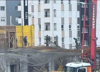 Urušio se sprat zgrade u izgradnji u Nišu