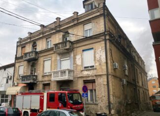 Ponovo gorela zgrada Stare Žandermerije u Nišu