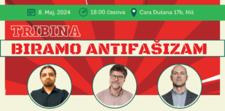 Zeleno-levi front u Nišu organizuje tribinu „Biramo antifašizam“
