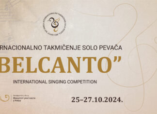 Fakultet umetnosti u Nišu: Prvo međunarodno takmičenje solo pevača „Belcanto” Belcanto