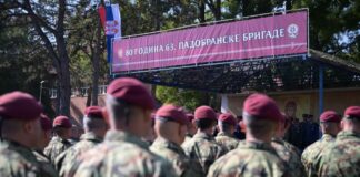 Vojna svečanost povodom Dana 63. padobranske brigade i 80 godina od njenog osnivanja Foto: mod.gov.rs/Darimir Banda