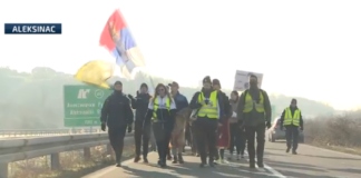 Studenti iz Niša nastavili put ka Kragujevcu