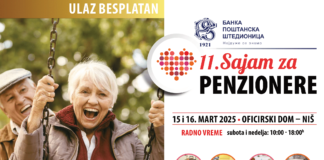 Sajam za penzionere 15. i 16. marta u Oficirskom domu u Nišu