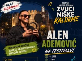 Besplatan koncert Alena Ademovića na Festivalu uličnih svirača Zvuci niške kaldrme