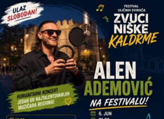 Besplatan koncert Alena Ademovića na Festivalu uličnih svirača Zvuci niške kaldrme